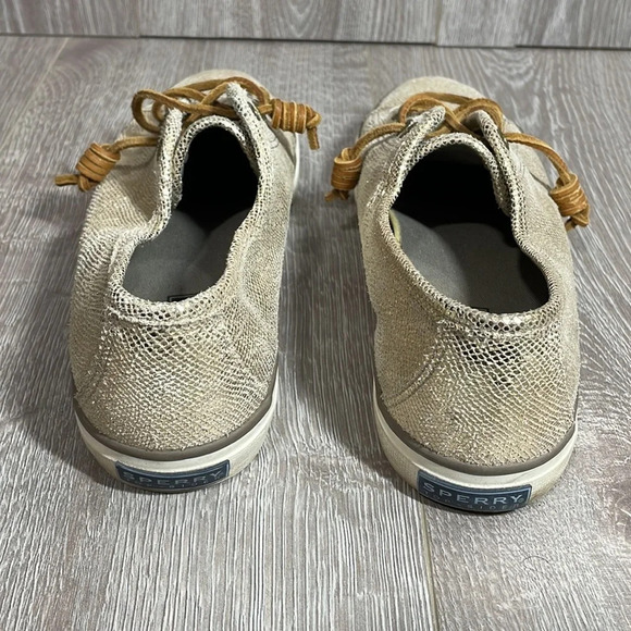 Sperry Top Sider Seacoast Metallic Python Embossed Sneaker 9 - Picture 3 of 16